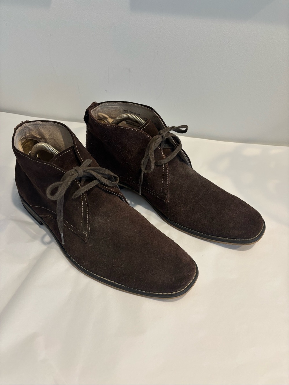 Stacy Adams brown suede Lace-Up Cap toe Chukka ankle Boots size 9.5